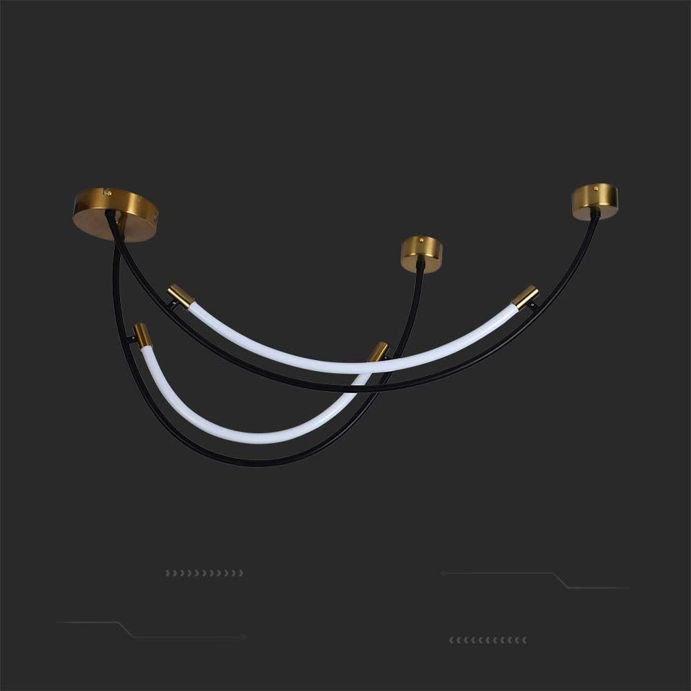 Lampada sospesa LED 20W 3000K nero/oro V-TAC VT-7826-10087