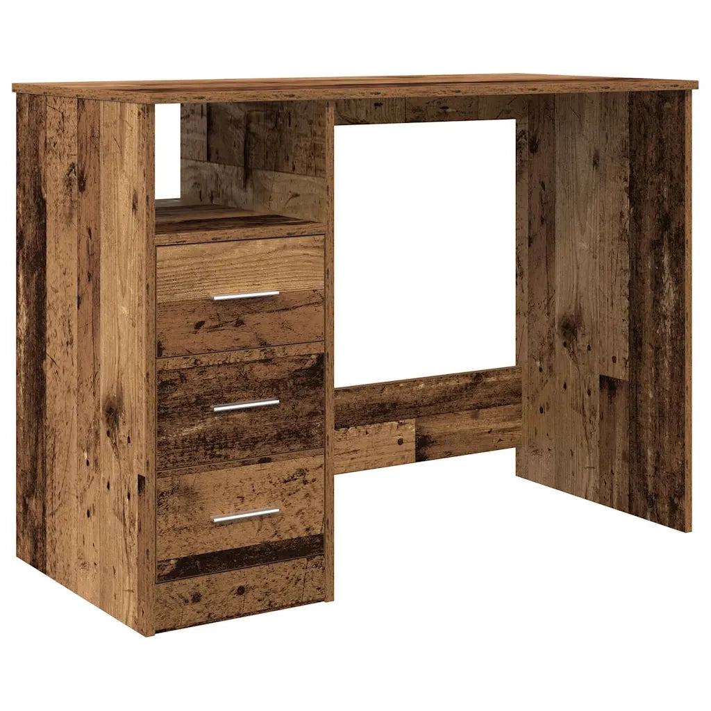 Scrivania Legno Antico 102x50x76 cm in Legno Multistrato 855852