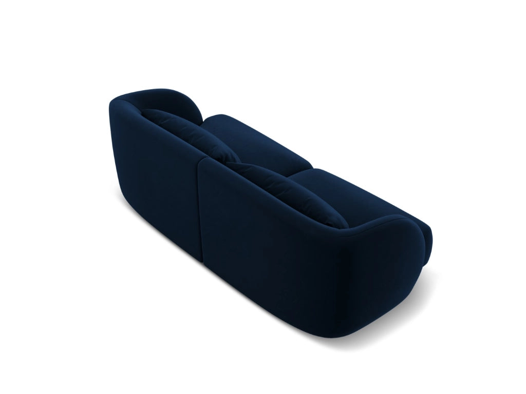 Cosmopolitan Design - Divano "Tulum" 2 posti in velluto blu reale 