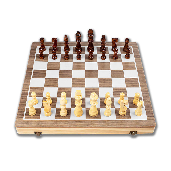 Scacchiera e Dama Magnetica Salvaspazio 2 in 1 da Tavolo 39.8x39.8 cm