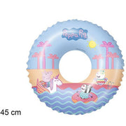 Trade Shop - Ciambella Gonfiabile Peppa Pig Mare Piscina Nuoto Per Bambini Salvagente 45 Cm -