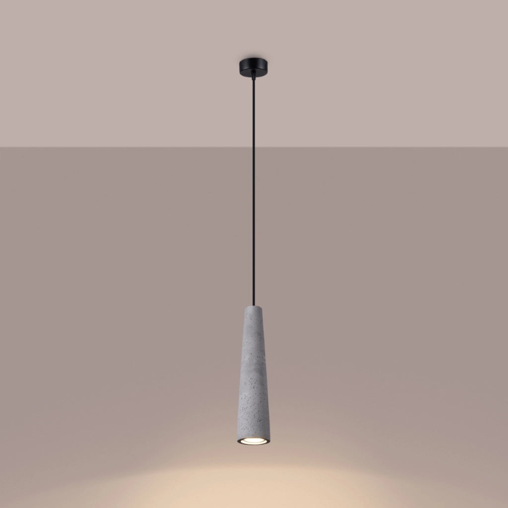 Lampada a sospensione ELECTRA in cemento