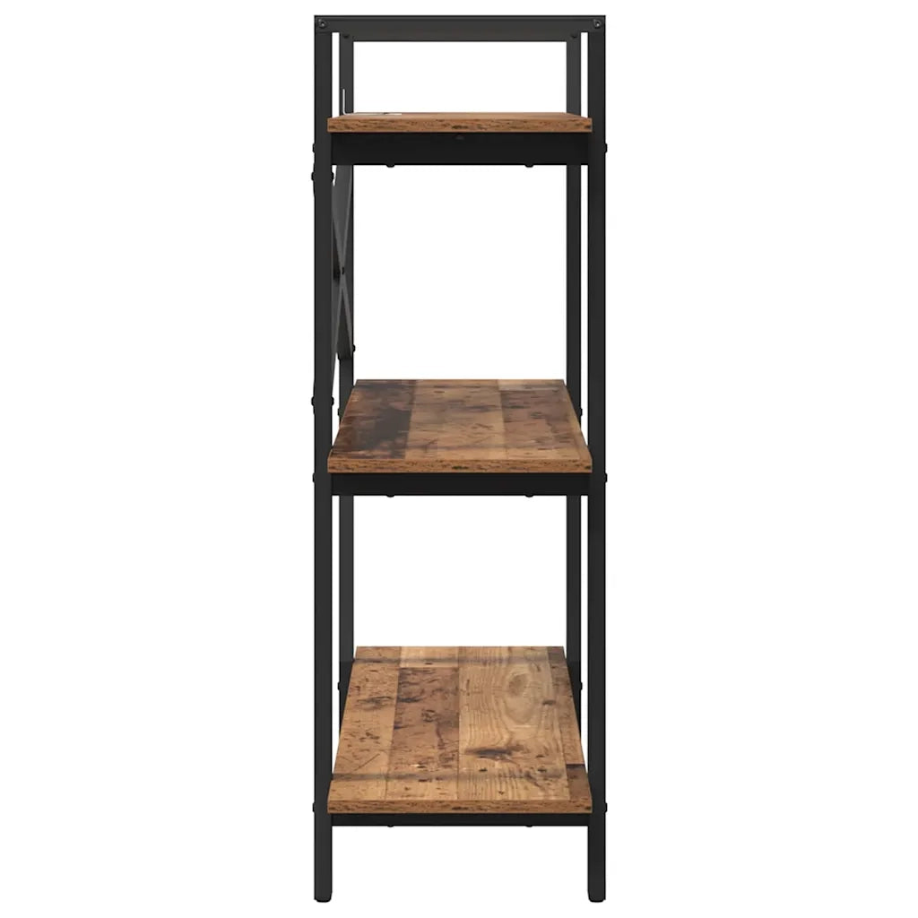 Libreria-Scaffale per Libri-Mobile di Stoccaggio Legno vecchio 100 x 33,5 x 102 cm Legno multistrato