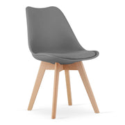 Sedia VALORA RIXK - Mobili da pranzo ergonomici in grafite