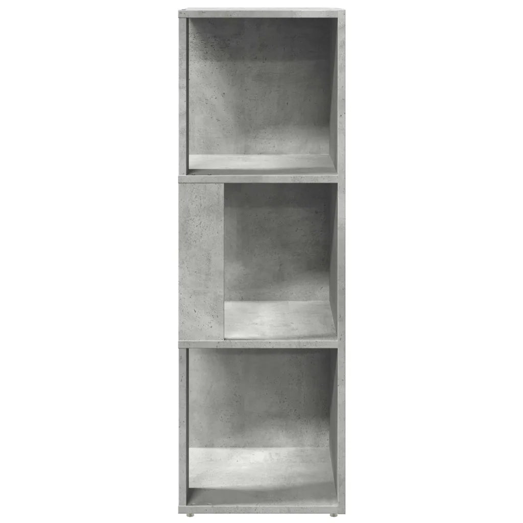 Armoire d'angle Gris béton 33x33x100 cm Bois d'ingénierie