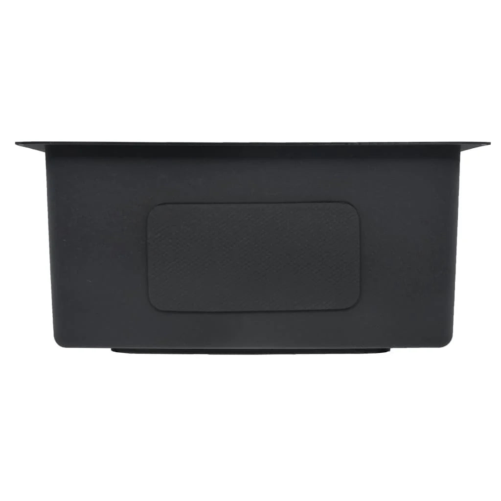 Lavello da cucina fatto a mano con filtro in acciaio inox nero 02_0002368