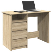 vidaXL Scrivania Rovere Sonoma 102x50x75 cm in Legno Multistrato