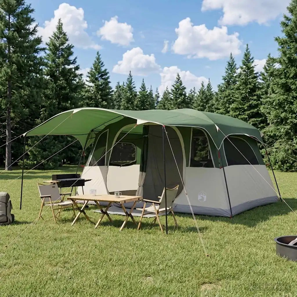 Tenda a tunnel Verde 366 x 244 x 198 cm Poliestere e Acciaio 42028665