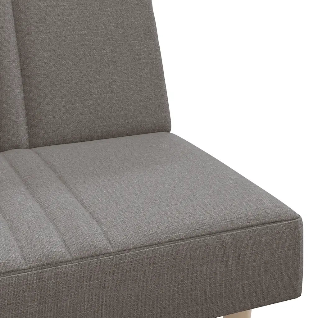 vidaXL Divano Letto Tortora in Tessuto
