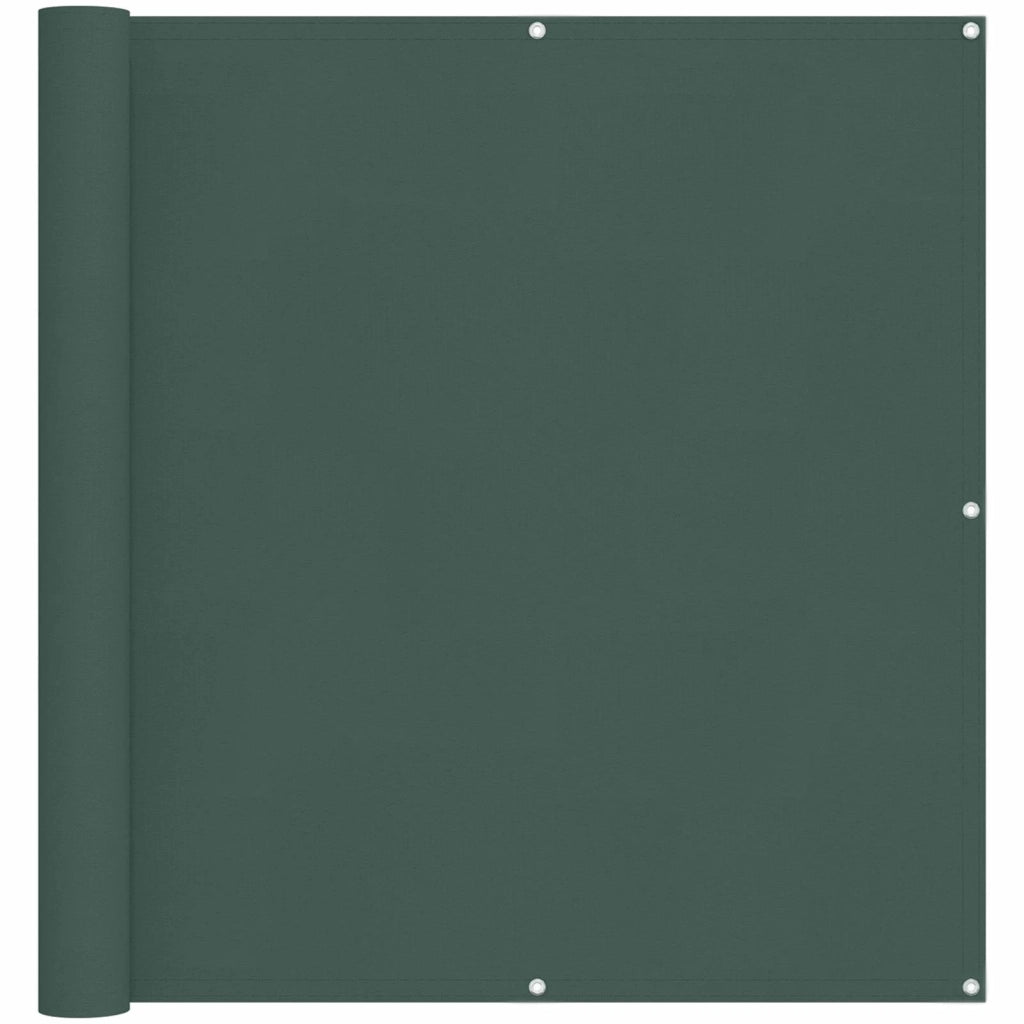 Schermo da balcone Verde Scuro 120 x 200 cm Tessuto Oxford 42030769