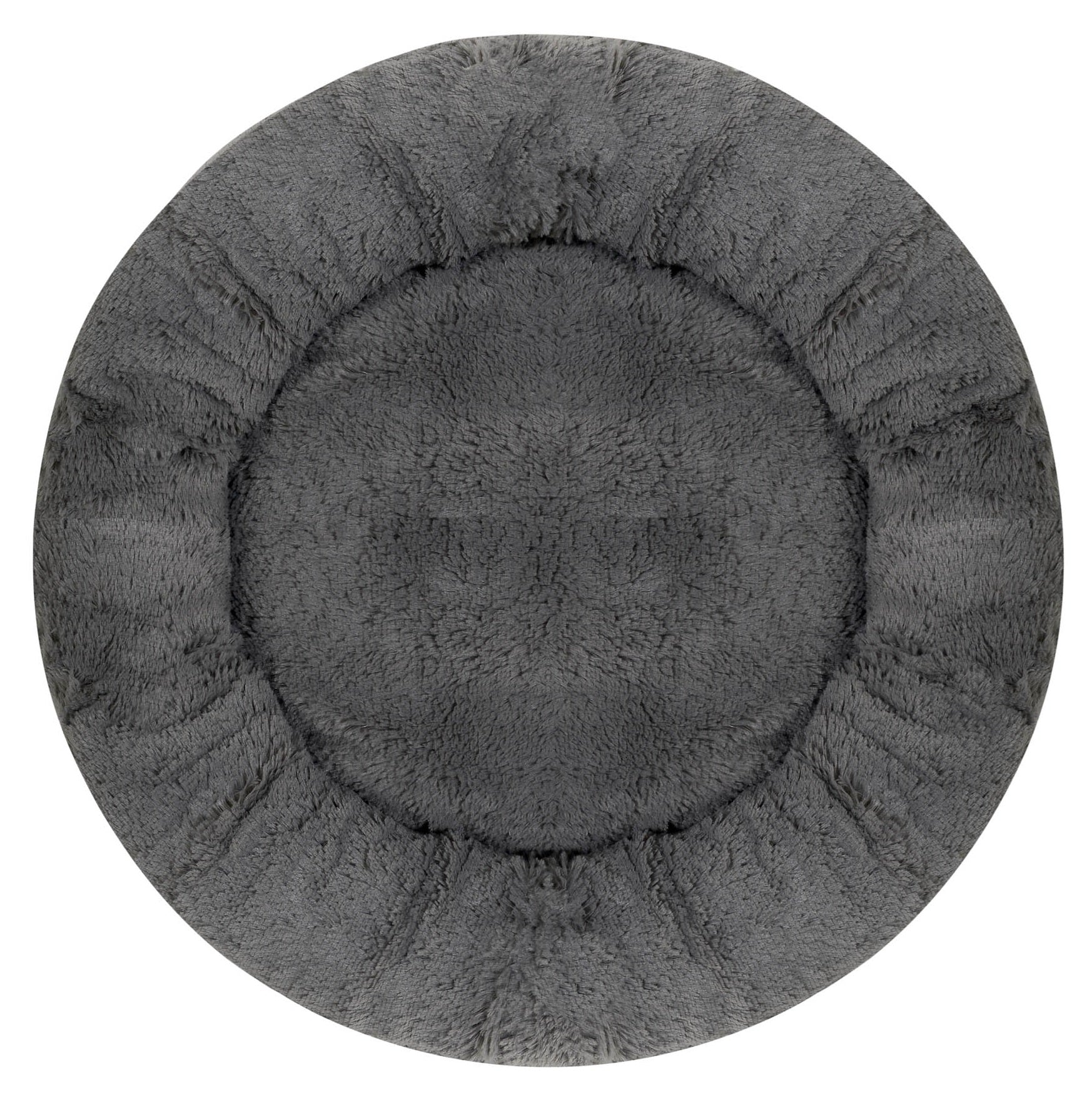 AIO FACTORY Letto per cani impermeabile Shaggy Bed grigio scuro da 100 cm