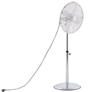 Ventilatore da pavimento in metallo regolabile in altezza in rame da soggiorno Ventilatore da terra Camera da letto moderna