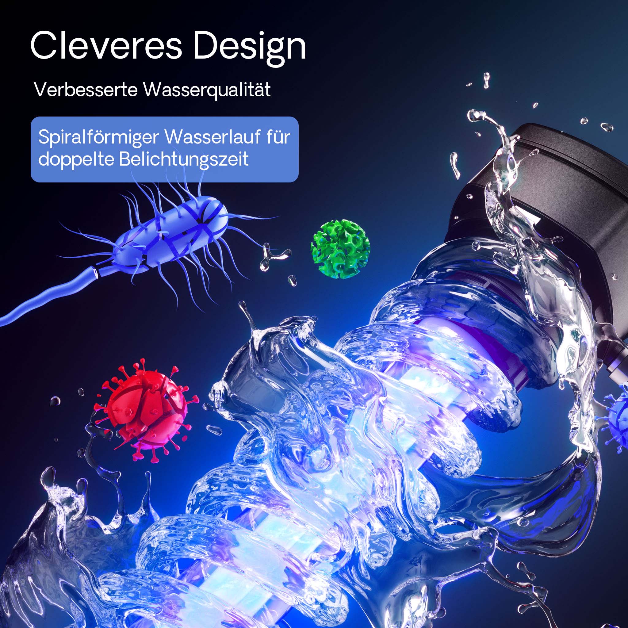 CUV-209 Chiarificatore acqua per laghetti Filtro luminoso 9W