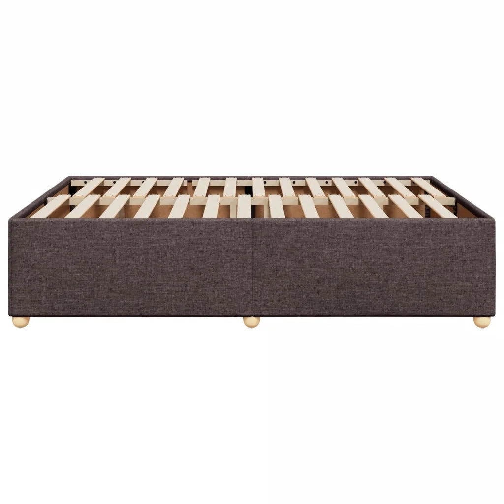 Giroletto senza Materasso Marrone Scuro 140x190 cm Tessuto 3284732