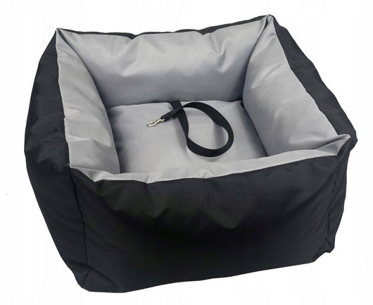 AIO FACTORY Trasportino per auto impermeabile grigio per cani 55x55 cm