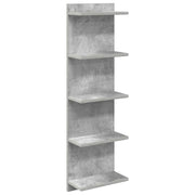 Scaffale da parete Grigio Cemento 30 x 15 x 100 cm 8012402
