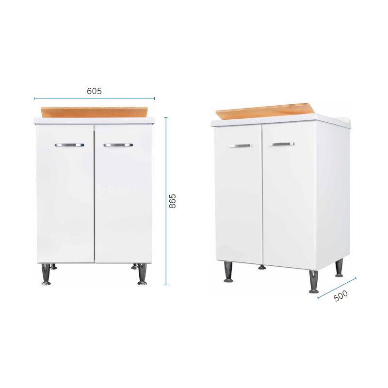 Lavatoio 60x50 bianco doppia anta