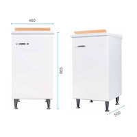 Lavatoio 45x50 bianco maniglia destra