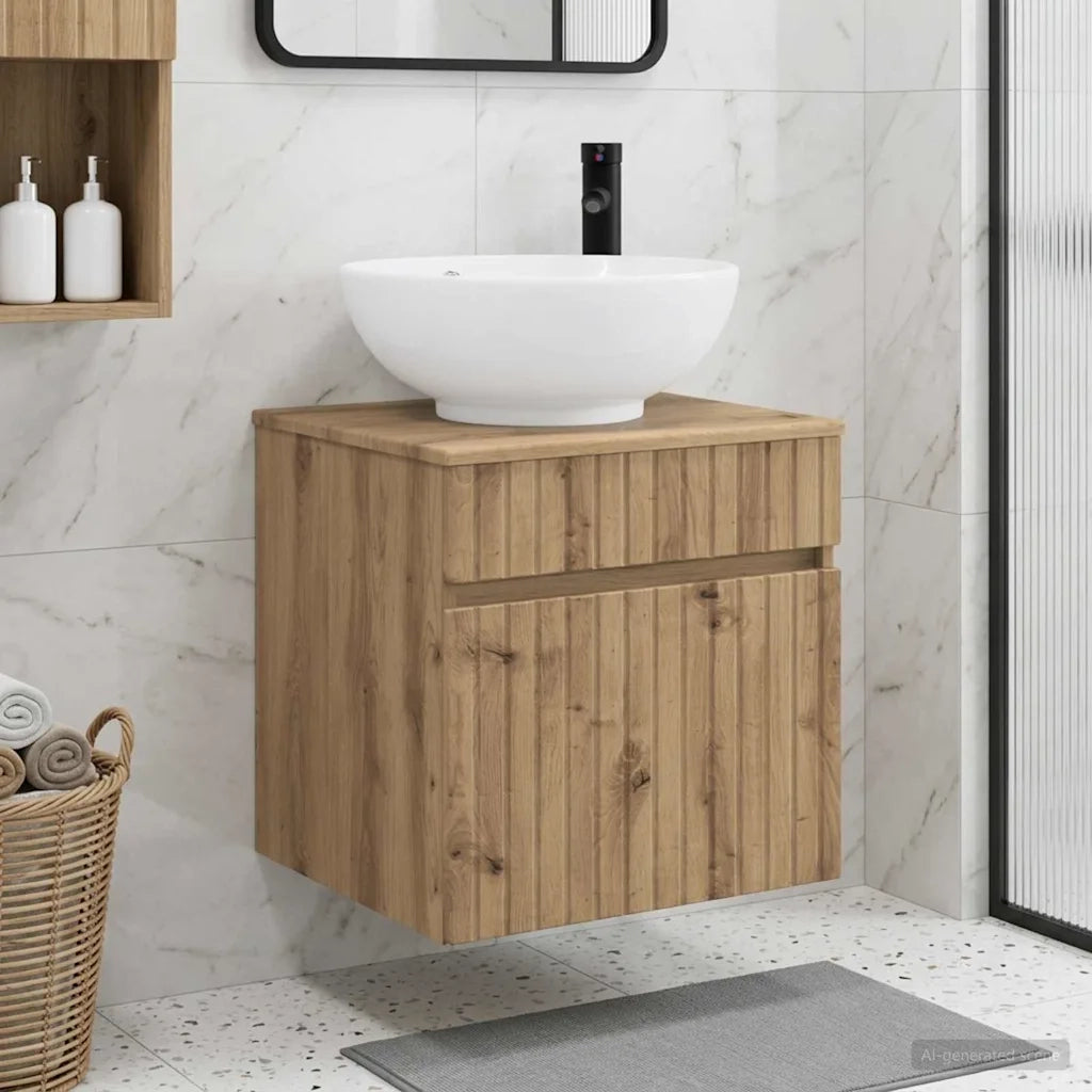 Mobile lavabo da parete Rovere Artigianale 49 x 44,5 x 66,5 cm