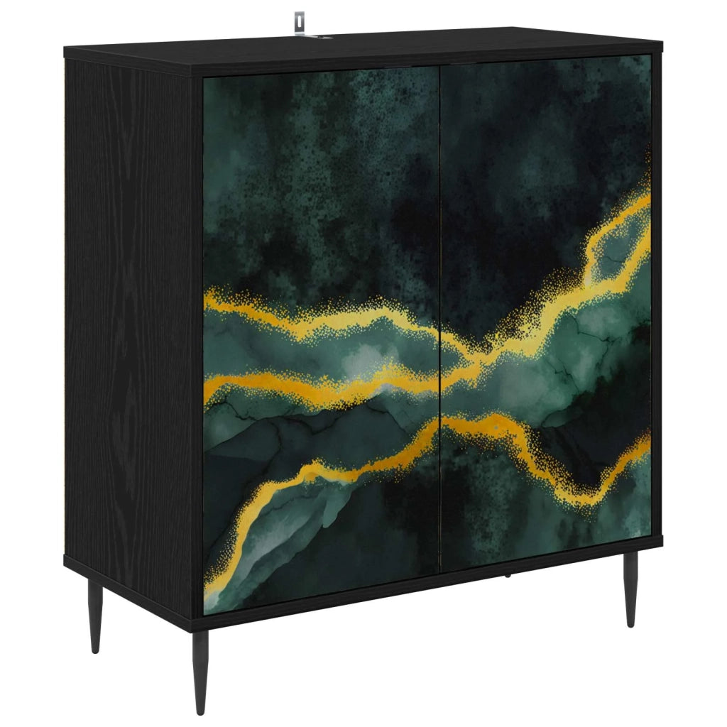 Credenza WIJHE Rovere Nero 69 x 33 x 76 cm Legno ingegnerizzato 8006934