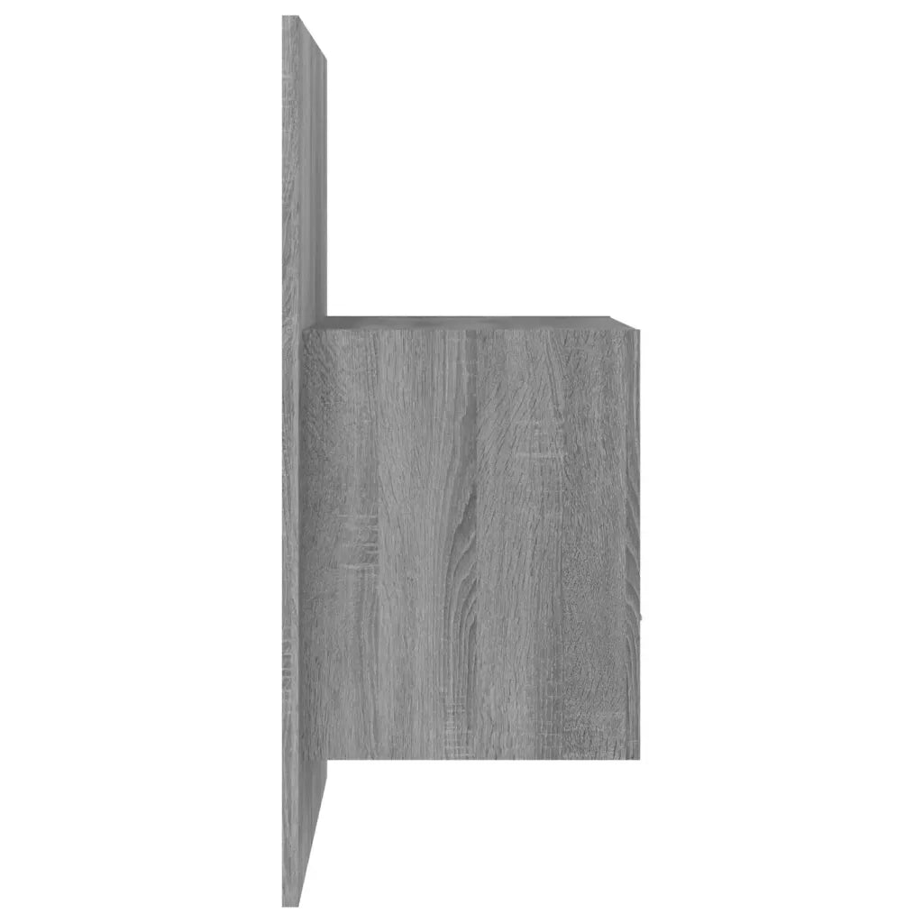 Comodino a Muro-Tavolino da notte sospeso Grigio Sonoma 630317