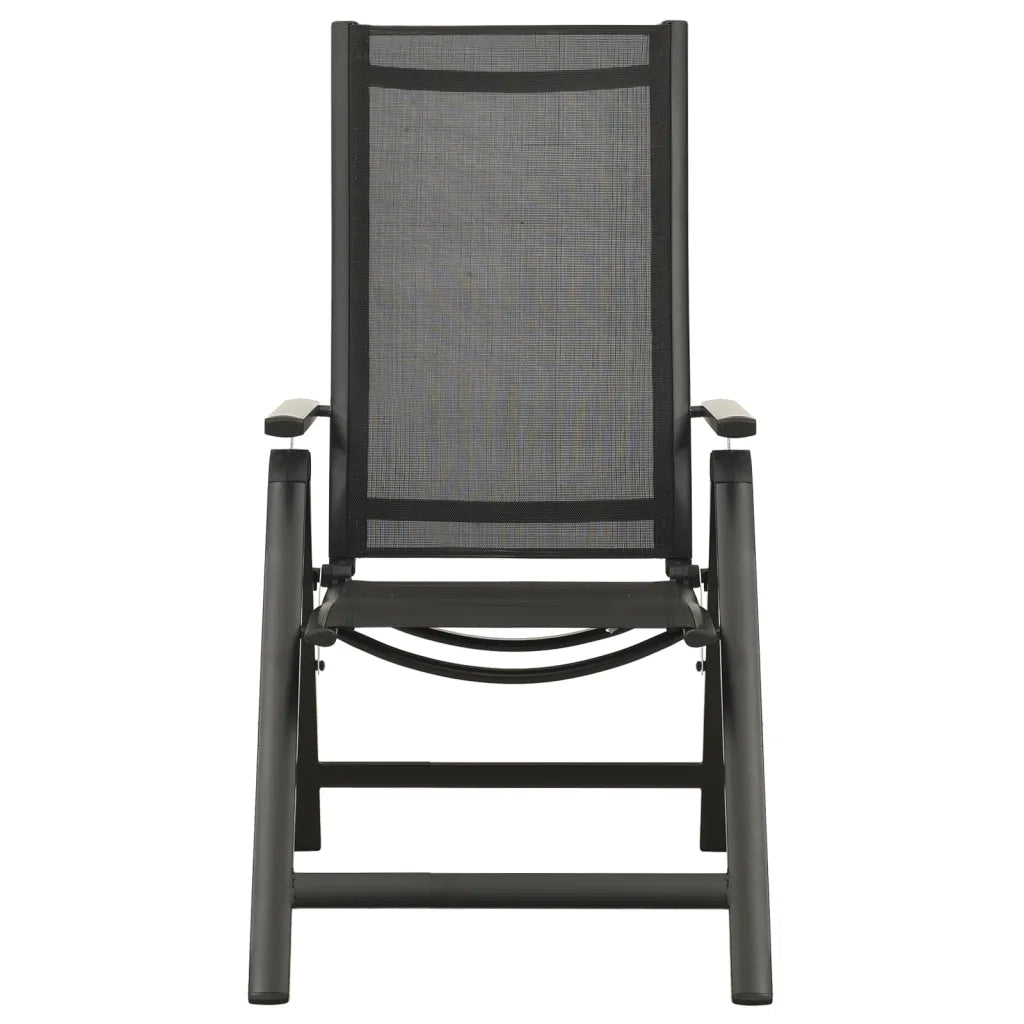 Set Mobili da Pranzo per Giardino 7 pz in Alluminio Antracite cod mxl 35711