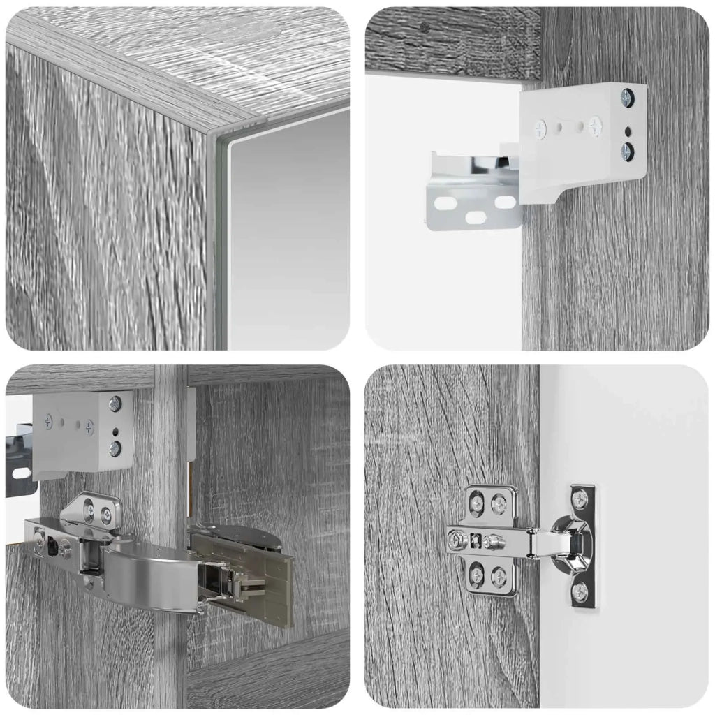 Set di Armadi da Bagno 5 pcs Sonoma grigio Legno ingegnerizzato 3406476