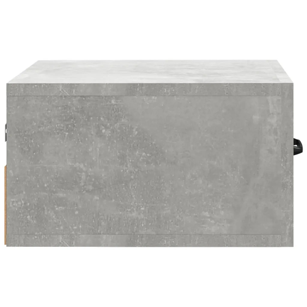 Comodino a Muro Grigio Cemento 35x35x20 cm 812860