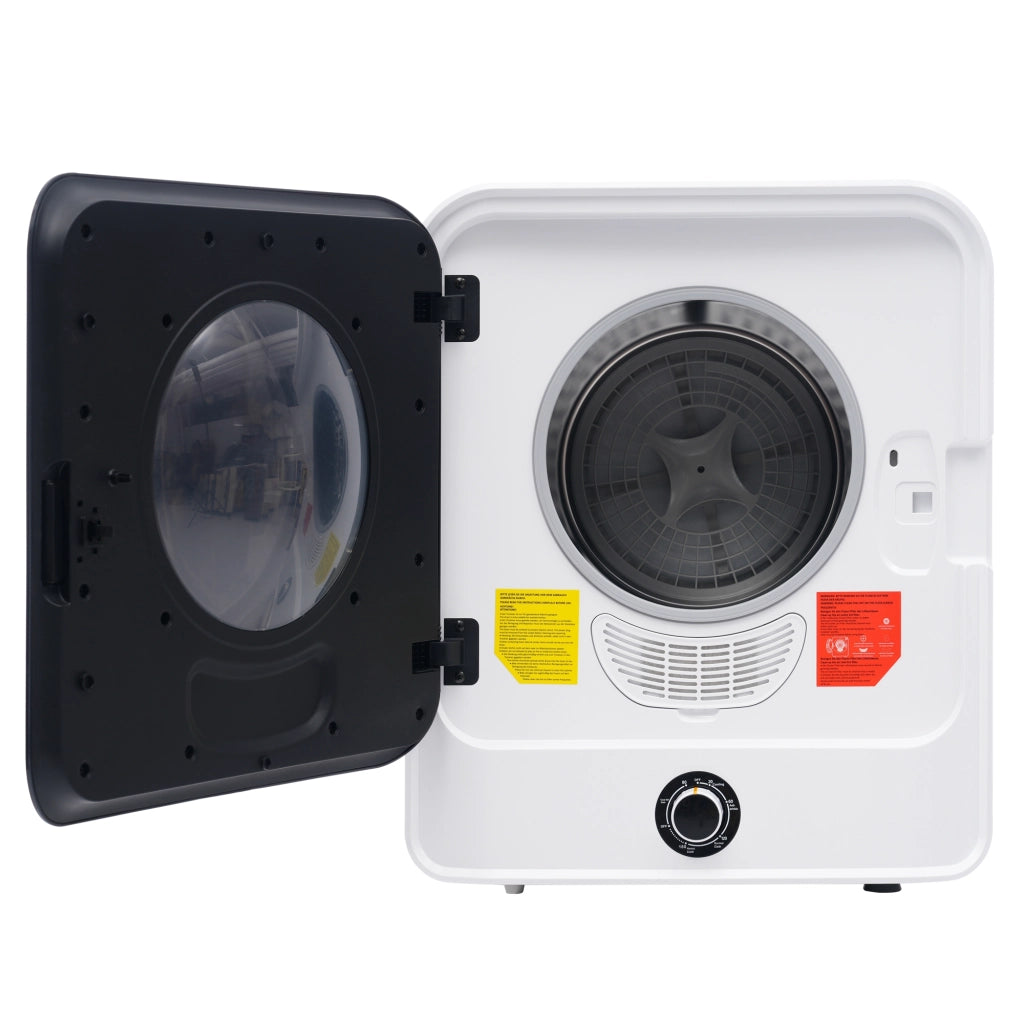 Asciugatrice a Evacuazione 3 kg 830 W con PTC Ceramico; 5 Programmi; Cestello Inox e Montaggio a Parete