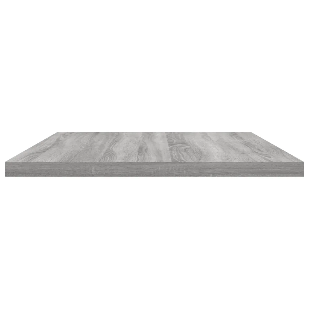 vidaXL Mensole Parete 4pz Grigio Sonoma 60x30x1,5cm Legno Multistrato