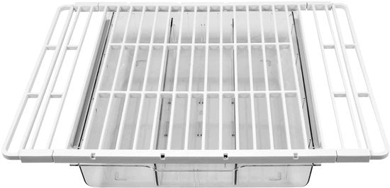 Raccoglitore universale per frigorifero con cassetta - ideale per l'organizzazione - 1 pezzo - polietilene - 38-53,3 x 35,50 x 8,70 cm