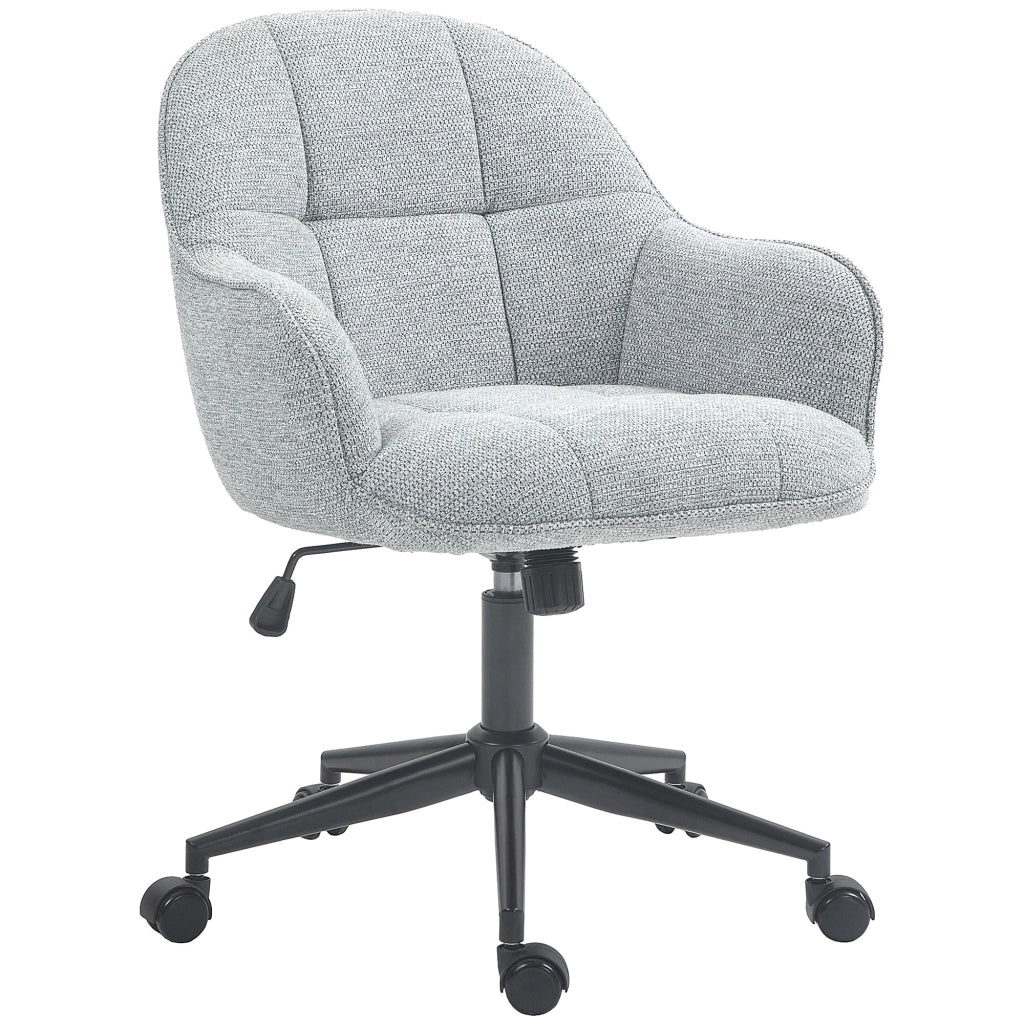Sedia da ufficio con schienale e seduta imbottite ¨C zephmum ¨C Grigio, Tessuto, Altezza regolabile