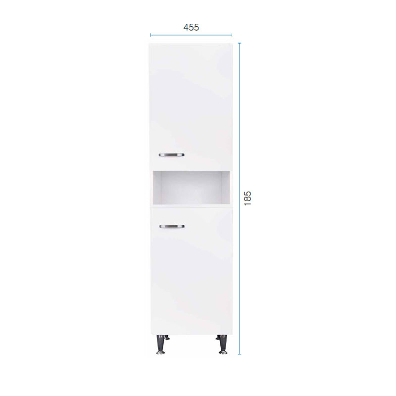 Colonna 45x50 ante corten grigio maniglie sinistra