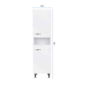 Colonna 45x50 ante corten grigio maniglie sinistra