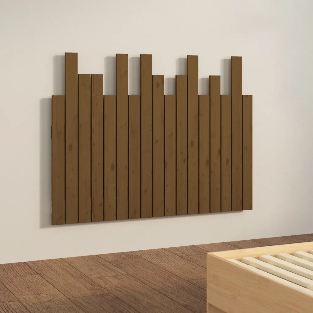 Testiera da Parete Ambra 108x3x80 cm in Legno Massello di Pino 824776
