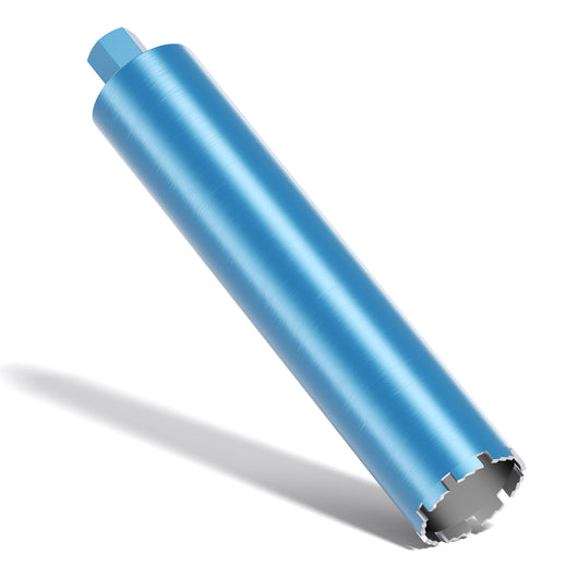 Punta diamantata per carotatrice Ø 102 mm, lunghezza 450 mm, UNC 1¼, ingranaggio a denti elicoidali, per carotaggio a umido, corona diamantata per calcestruzzo, pietra, granito