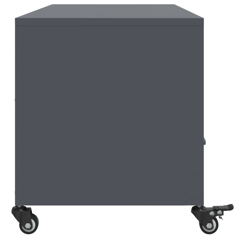 Mobile TV Antracite 100,5x39x43,5 cm Acciaio