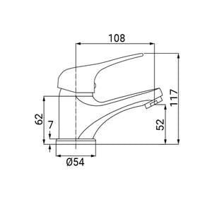 Miscelatore Lavabo Serie Emmy Cromato