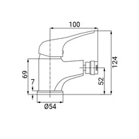 Miscelatore Bidet Serie Emmy Cromato