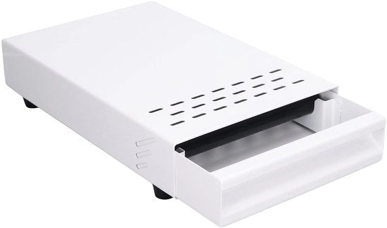 Supporto per Caffè in Acciaio Inossidabile - Contenitore per Caffè con Lato Rimovibile - Dimensioni 18 x 28 x 5 cm - Duraturo e Facile da Pulire