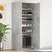 Mobile per scarpe con porta Grigio cemento 80 x 39 x 178 cm 3333869
