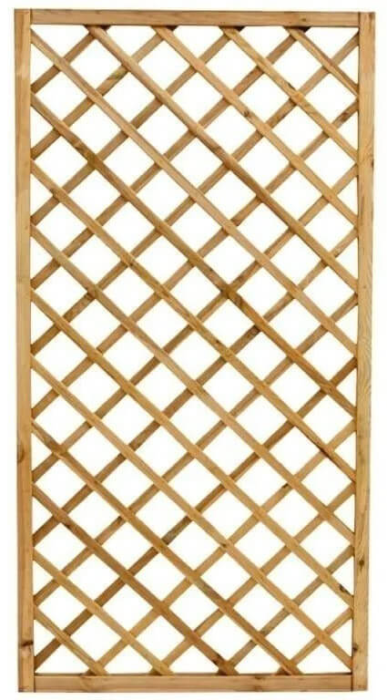Pannello Grigliato per Rampicanti 100x180 cm in Legno Impregnato