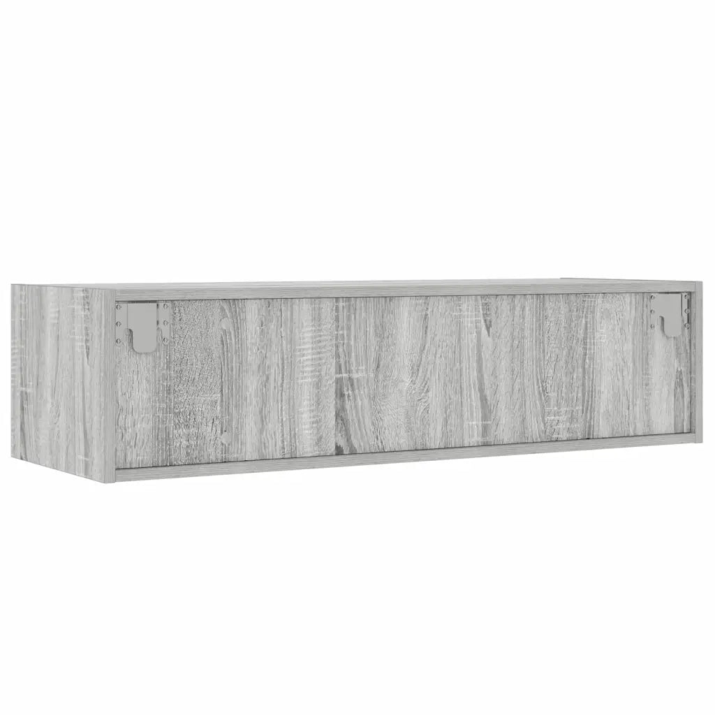 vidaXL Mobile Porta TV con Luci LED Grigio Sonoma 100X35,5x25 cm