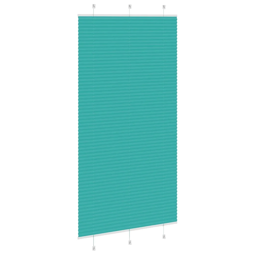 Tenda Plissettata Verde petrolio 105x200 cm Larghezza Tessuto