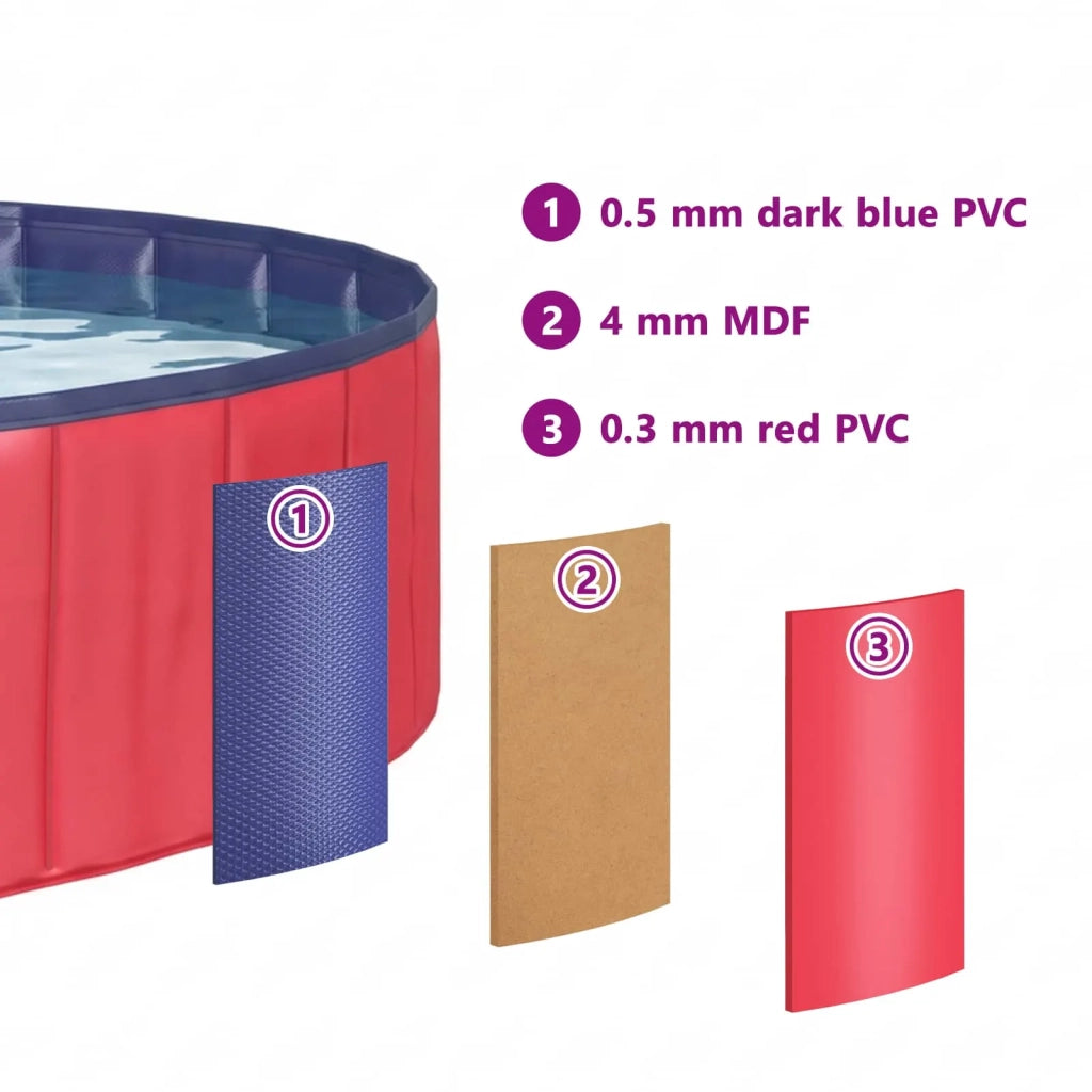 Piscina per bambini Rosso ?300 x 38 cm CFW9702891