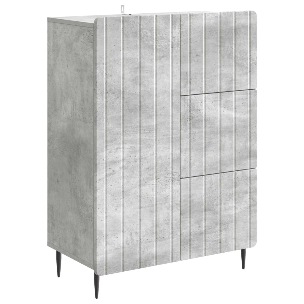 Credenza con cassetto Grigio Cemento 66 x 34,5 x 91,5 cm