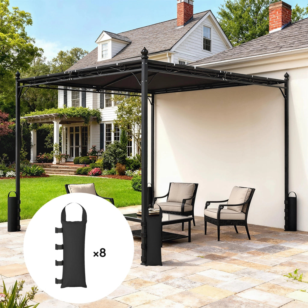Set di 8 Borse Zavorra per Tenda ¨C Zephmum ¨C Nero