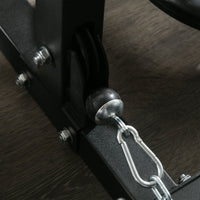 Stazione Fitness per Allenamento Totale 170x139x200 cm Power Tower in Acciaio Nero