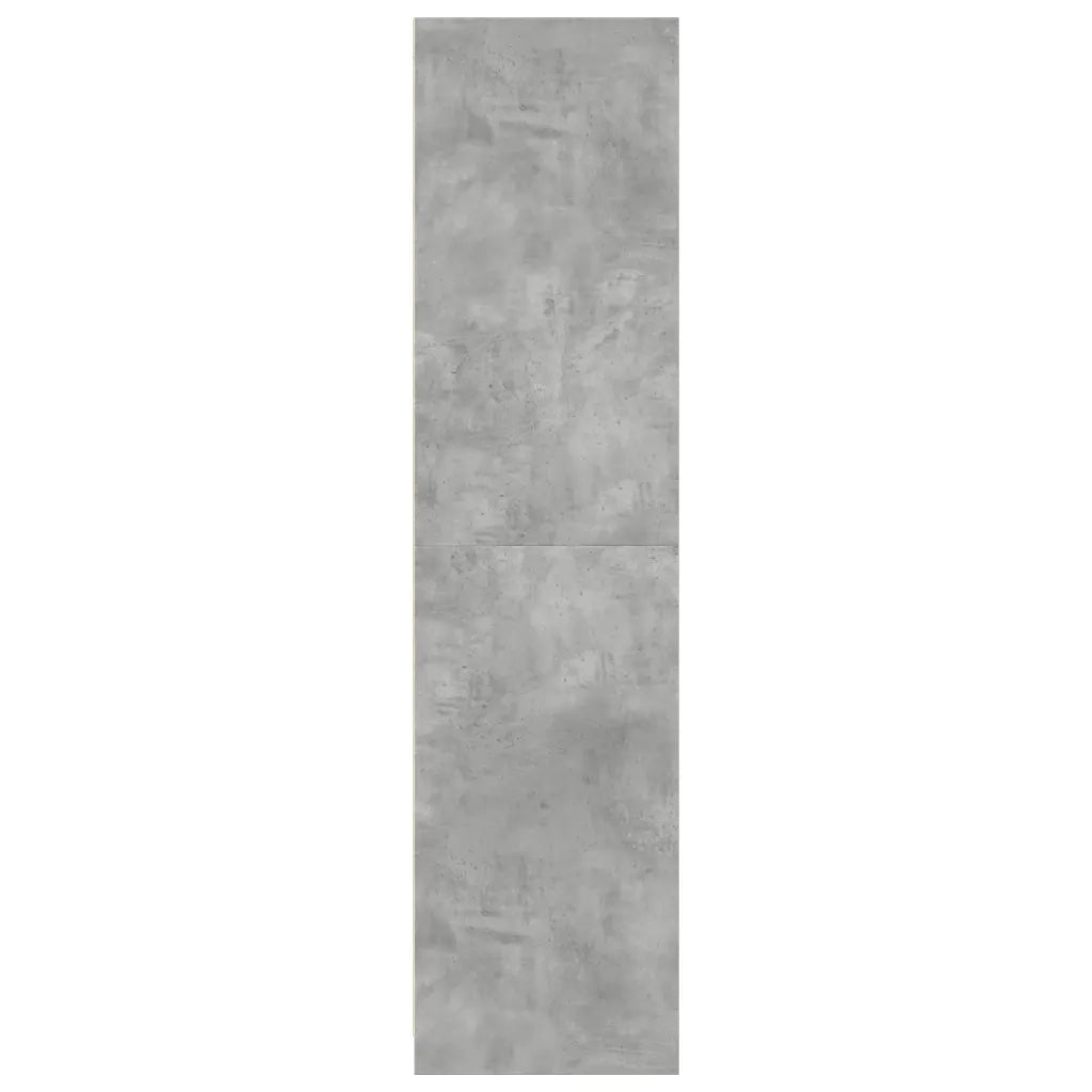 Armadio Grigio Cemento 30x50x200 cm in Legno Multistrato