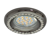 Faretto soffitto SOC-03 nero tondo cristalli GU10 Candellux